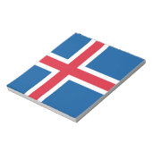Notepad mit der Flagge Islands Notizblock (Rotiert)
