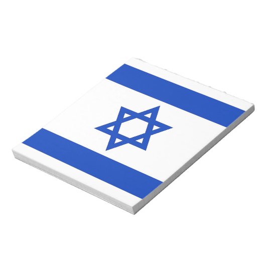 Notepad mit der Flagge Israels Notizblock (Rotiert)