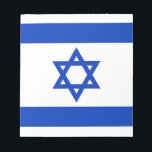 Notepad mit der Flagge Israels Notizblock<br><div class="desc">Phantastisch Notepad mit der israelischen Flagge. Dieses Produkt ist anpassbar.</div>