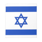 Notepad mit der Flagge Israels Notizblock (Vorderseite)