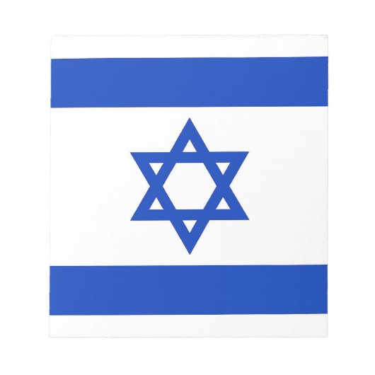 Notepad mit der Flagge Israels Notizblock (Vorderseite)
