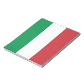 Notepad mit der Flagge Italiens Notizblock (Rotiert)
