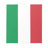 Notepad mit der Flagge Italiens Notizblock (Vorderseite)