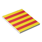 Notepad mit der Flagge Kataloniens Notizblock (angewinkelt)