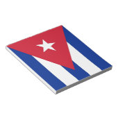 Notepad mit der Flagge Kubas Notizblock (angewinkelt)