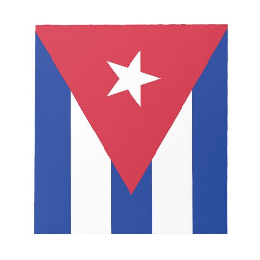 Notepad mit der Flagge Kubas Notizblock (Vorderseite)