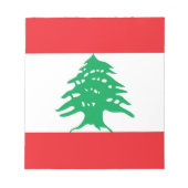 Notepad mit der Flagge Libanons Notizblock (Vorderseite)
