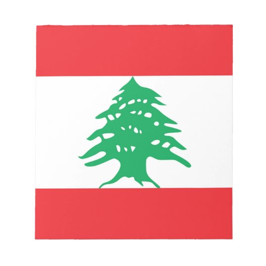 Notepad mit der Flagge Libanons Notizblock (Vorderseite)