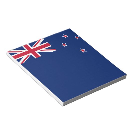 Notepad mit der Flagge Neuseelands Notizblock (angewinkelt)