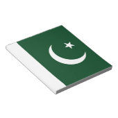 Notepad mit der Flagge Pakistans Notizblock (angewinkelt)