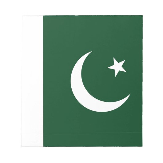 Notepad mit der Flagge Pakistans Notizblock (Vorderseite)
