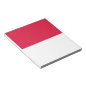 Notepad mit der Flagge Polens Notizblock (angewinkelt)