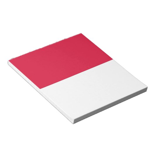 Notepad mit der Flagge Polens Notizblock (angewinkelt)