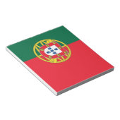 Notepad mit der Flagge Portugals Notizblock (angewinkelt)