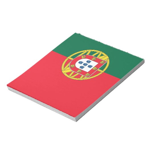 Notepad mit der Flagge Portugals Notizblock (Rotiert)