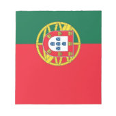 Notepad mit der Flagge Portugals Notizblock (Vorderseite)