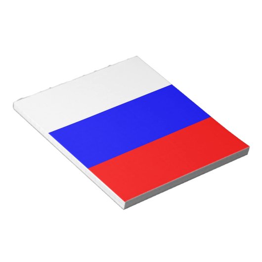 Notepad mit der Flagge Russlands Notizblock (angewinkelt)