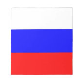 Notepad mit der Flagge Russlands Notizblock (Vorderseite)