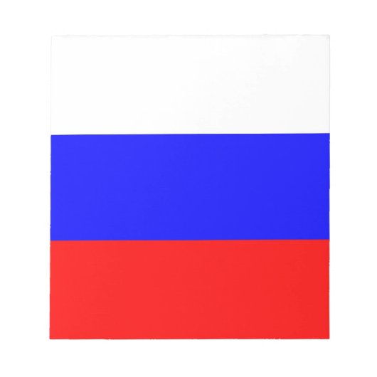 Notepad mit der Flagge Russlands Notizblock (Vorderseite)