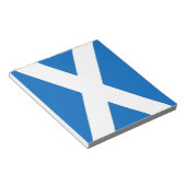 Notepad mit der Flagge Schottlands Notizblock (angewinkelt)