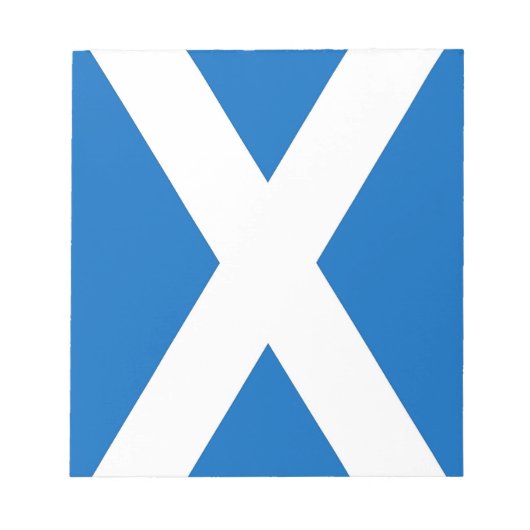 Notepad mit der Flagge Schottlands Notizblock (Vorderseite)