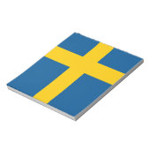 Notepad mit der Flagge Schwedens Notizblock (Rotiert)