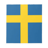 Notepad mit der Flagge Schwedens Notizblock (Vorderseite)