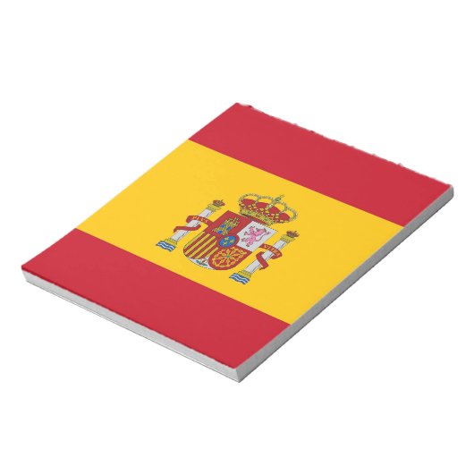 Notepad mit der Flagge Spaniens Notizblock (Rotiert)