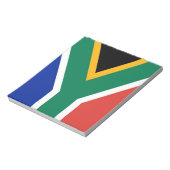 Notepad mit der Flagge Südafrikas Notizblock (Rotiert)