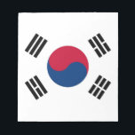 Notepad mit der Flagge Südkoreas Notizblock<br><div class="desc">Fügen Sie Ihren täglichen Notizen eine sinnvolle Touch südkoreanischen Stolzes hinzu, mit unserem exklusiven Notizblock mit der Flagge Südkoreas! Dieses praktische und stilvolle Notizblock zeigt das ikonische südkoreanische Flaggendesign, das Funktionalität mit kulturellem Ausdruck kombiniert. Dieses Notizblock eignet sich hervorragend für Gedankenaustausch, die Erstellung von Aufgabenlisten oder die Aufnahme von Kurznotizen....</div>