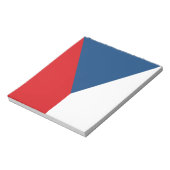Notepad mit der Flagge Tschechiens Notizblock (Rotiert)