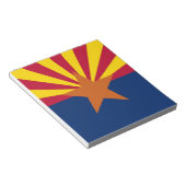 Notepad mit der Flagge von Arizona-Staaten Notizblock (angewinkelt)