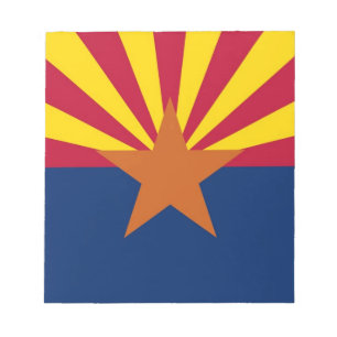 Notepad mit der Flagge von Arizona-Staaten Notizblock