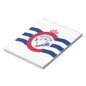 Notepad mit der Flagge von Cincinnati City, USA Notizblock (Rotiert)