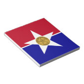Notepad mit der Flagge von Dallas City, USA Notizblock (angewinkelt)