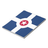 Notepad mit der Flagge von Indianapolis City, USA Notizblock (Rotiert)