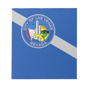 Notepad mit der Flagge von Las Vegas City, USA Notizblock