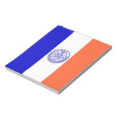 Notepad mit der Flagge von New York City Notizblock (Rotiert)