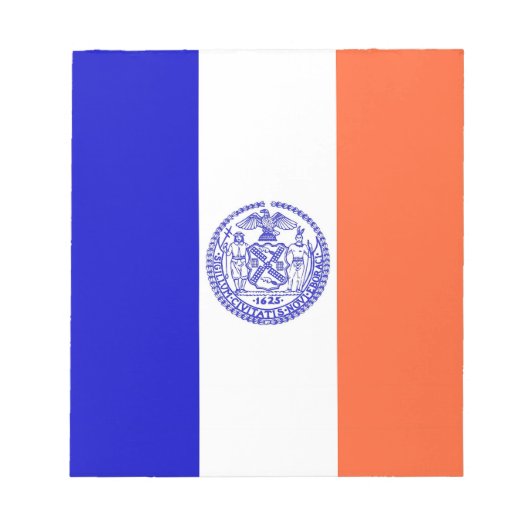 Notepad mit der Flagge von New York City Notizblock (Vorderseite)