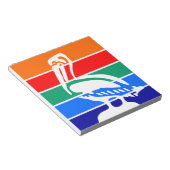 Notepad mit der Flagge von St. Petersburg Notizblock (angewinkelt)