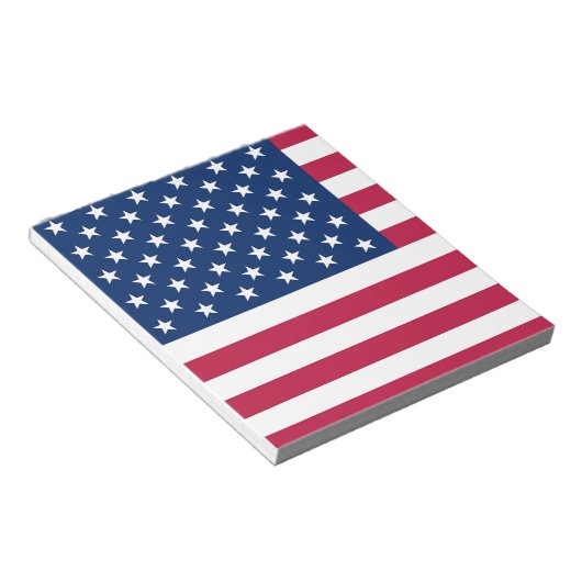 Notepad mit der Flagge von USA Notizblock (angewinkelt)