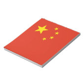 Notepad mit Flag der China Notizblock (Rotiert)