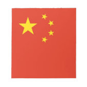 Notepad mit Flag der China Notizblock (Vorderseite)