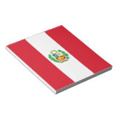 Notepad mit Flag von Peru Notizblock (angewinkelt)