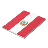 Notepad mit Flag von Peru Notizblock (Rotiert)