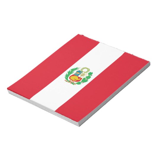 Notepad mit Flag von Peru Notizblock (Rotiert)