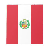 Notepad mit Flag von Peru Notizblock (Vorderseite)