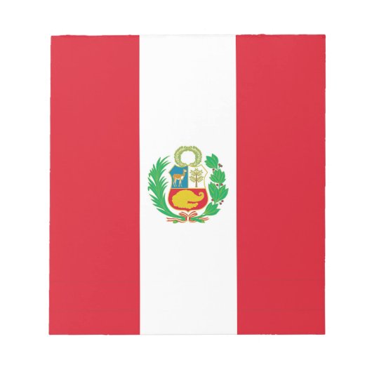 Notepad mit Flag von Peru Notizblock (Vorderseite)