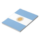 Notepad mit Flagge Argentiniens Notizblock (Rotiert)