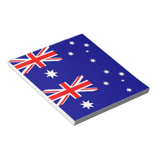 Notepad mit Flagge Australiens Notizblock (angewinkelt)